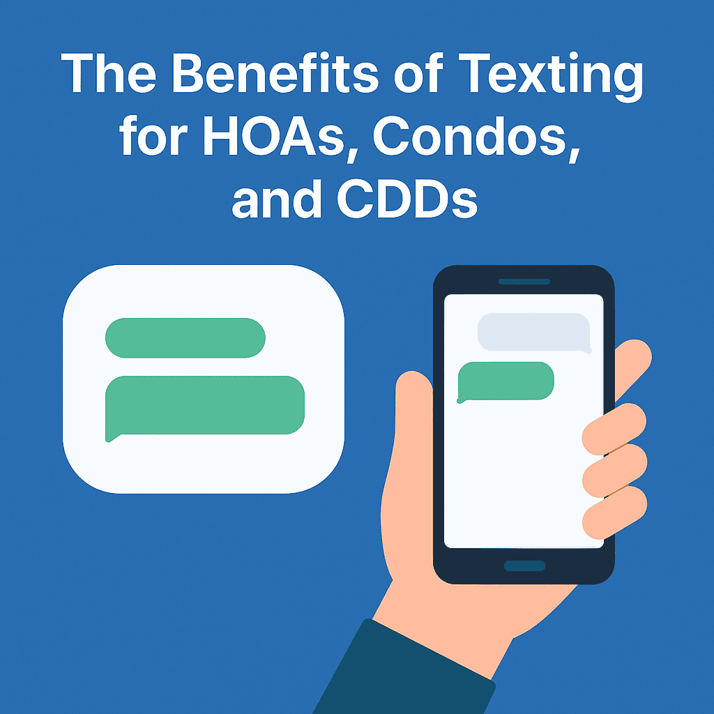 The Benefits of Texting for HOA, Condo, and CDD Communication